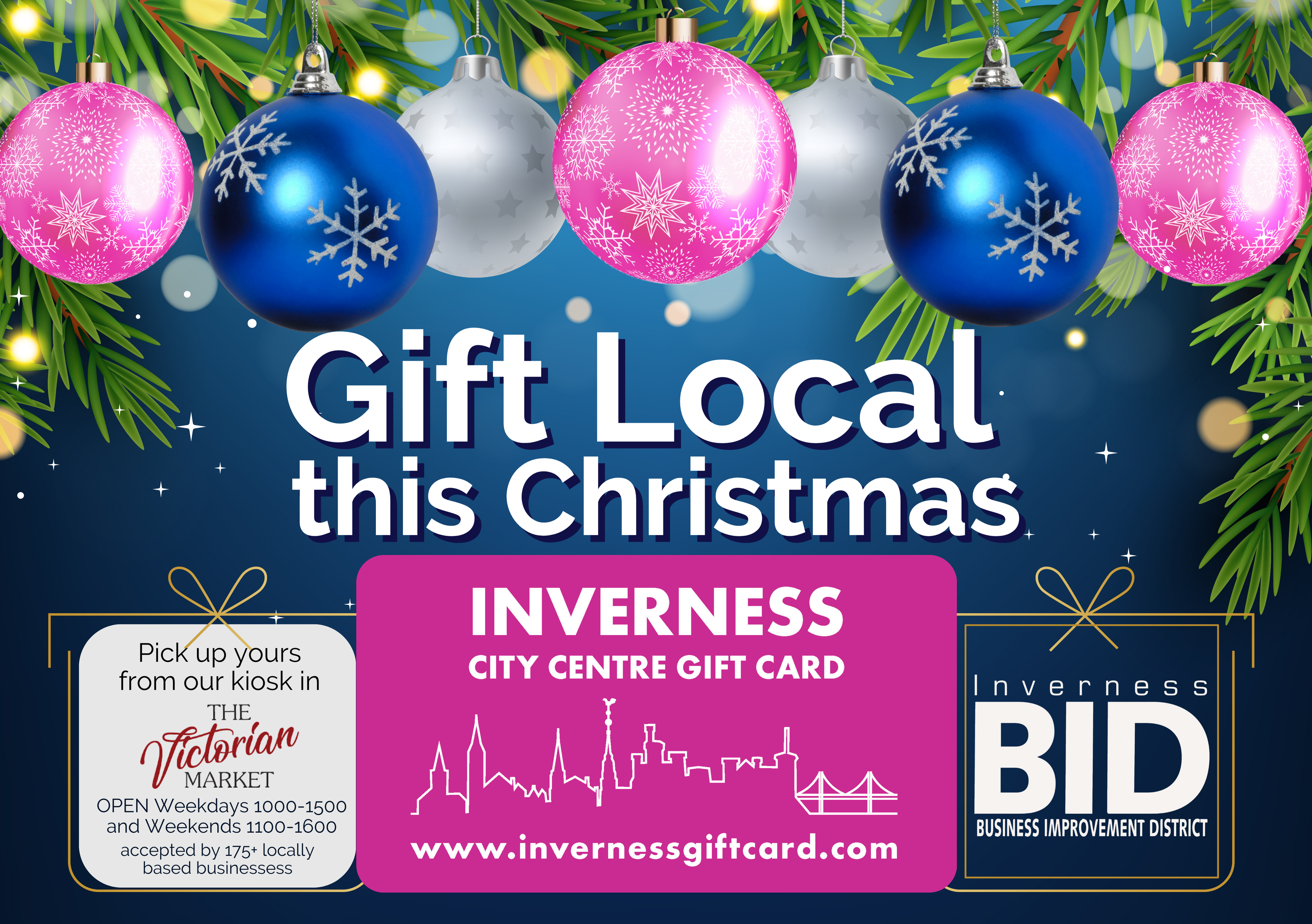 Inverness City Centre Gift Card Kiosk Open Daily for Festive Shopping